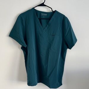 Mandala  Women's Teal V-Neck Short Sleeve Top